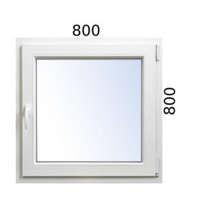 Plastové okno 800x800 OS pravé ALUPLAST