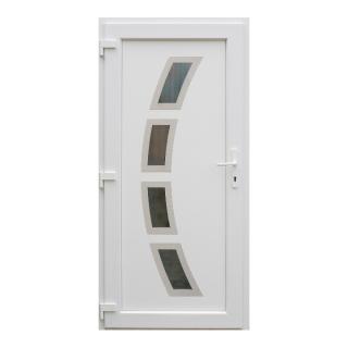Plastové vchodové dvere INOX 1