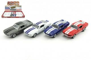Auto Kinsmart Shelby GT-500 kov 13cm na zpětné natažení - 4 barvy