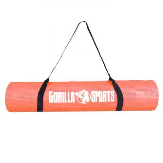 Gorilla Sports Podložka na jogu z PVC, koralová