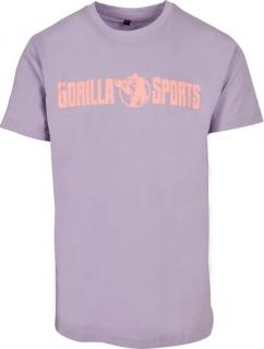 Gorilla Sports Športové tričko, fialová/koralová, 2XL