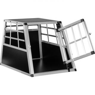 Hliníkový prepravný box pre psov, 54 × 69 × 50 cm, veľ. M