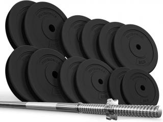 PHYSIONIC vzpieračský set so závažím 74 kg, 165 cm, oceľ