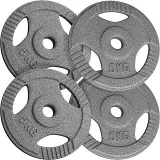 PHYSIONICS sada činkových kotúčov 4 x 5 kg, liatina, 31 mm