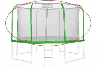 Sada krytov pružín a rukávov na trampolínu - zelená, 244 cm