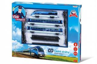 Sada vlak Českej dráhy s koľajami - 23 ks