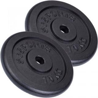 SCSports Liatinové kotúče, 2 x 10 kg
