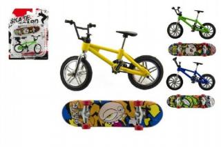 Skateboard prstový s bicyklom, plast, 10 cm