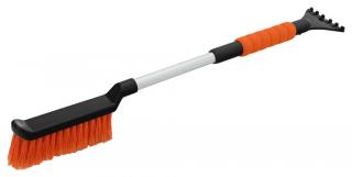 Škrabka s metličkou, oranžová, teleskopická, 51 - 63 cm