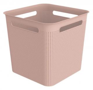 Úložný box BRISEN, 18 L, ružový