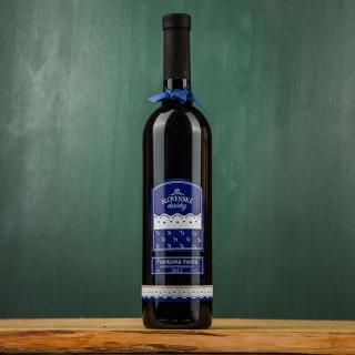 Červené víno Frankovka 0,75 l - modrotlač