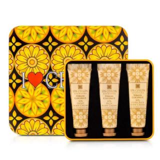 Spa Ceylon - Mini Trio Set PANENSKÝ KOKOS (VIRGIN COCONUT) - sprchový gél 50 ml + telové mlieko 50 ml + masážne sérum 30 ml + sprejová hmla 10 ml darčeková sada