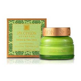 Spa Ceylon - NEEM  TEA TREE - celodenný zmatňujúci a ochranný pleťový krém - 100 g