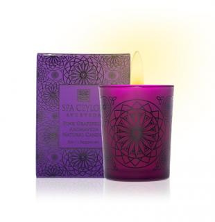 Spa Ceylon - PINK GRAPEFRUIT - prírodná aromatická sviečka 50 g