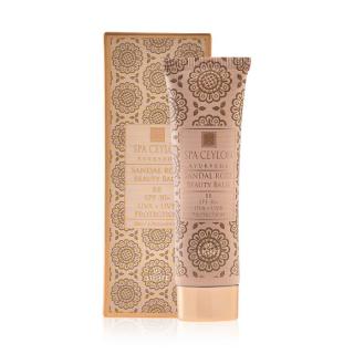 Spa Ceylon - SANDAL ROSE - Beauty Balzam - BB SVETLÝ tónovaný hydratačný krém na tvár - 50 g