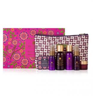 Spa Ceylon - SLEEP INTENSE - sprchový gél 60 ml + masážny balzam 8 g + čistiace mydlo 2 x 35 g + telové mlieko 60 ml + masážne sérum 30 ml + sprejová hmla 30 ml darčeková sada