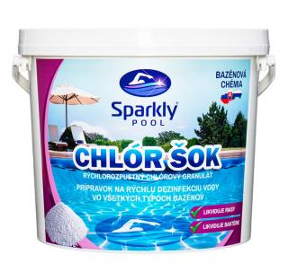 Sparkly POOL Chlór šok 3 kg