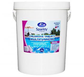 Sparkly POOL Chlórové tablety do bazéna 5v1 multifunkčné 200g 20 kg