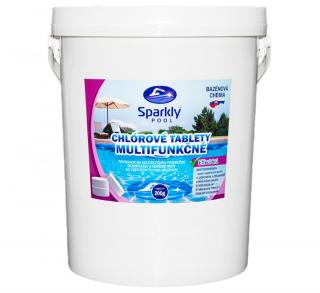 Sparkly POOL Chlórové tablety do bazéna 6v1 multifunkčné 200g 25 kg