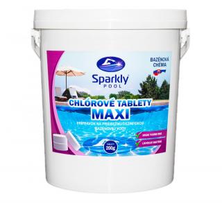 Sparkly POOL Chlórové tablety do bazéna MAXI 10 kg