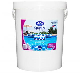 Sparkly POOL Chlórové tablety do bazéna MAXI 20 kg