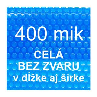 Sparkly POOL Solárna plachta - fólia na bazén 400 mik modrá - celá bez zvaru - Šírka 4m
