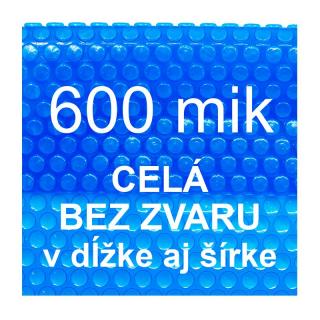 Sparkly POOL Solárna plachta - fólia na bazén 600mik modrá - celá bez zvaru - Šírka 4m