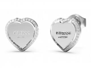 Dámske náušnice Guess JUBE01427JWRHTU srdce