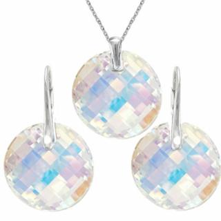 Krásny set Swarovski elements Twist dúhovy CRYSTAL AB 18mm