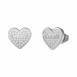 Náušnice Guess JUBE02173JWRHTU kryštálikové srdcia