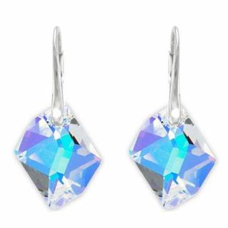 Náušnice Swarovski elements Cosmic dúhové CRYSTAL AB 14mm