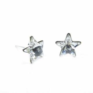 Náušnice Swarovski elements napichovacie hviezdy 10 mm číre Crystal
