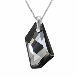Prívesok Swarovski elements De-Art 24 mm čierny SILVER NIGHT