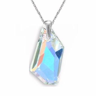 Prívesok Swarovski elements De-Art 24 mm dúhový CRYSTAL AB