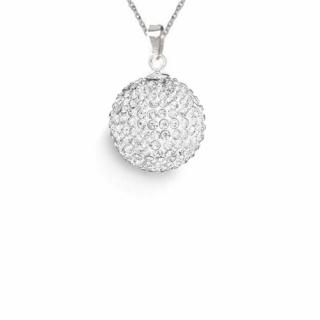 Prívesok Swarovski elements Discoball 14 mm 
 číry Crystal
