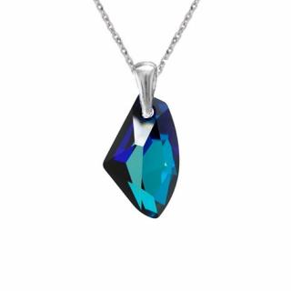 Prívesok Swarovski elements Galactic modrý BERMUDE BLUE 19mm