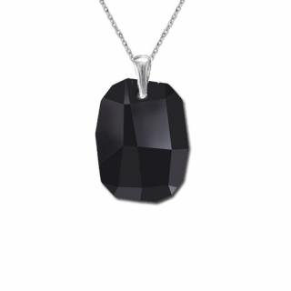 Prívesok Swarovski elements Graphic čierny JET 19mm