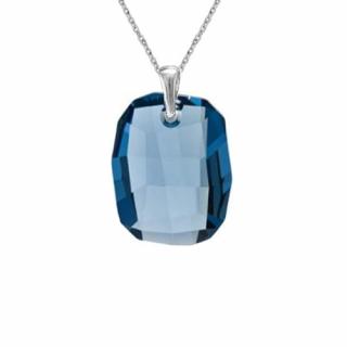Prívesok Swarovski elements Graphic modrý DENIM BLUE 19mm