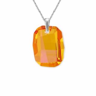Prívesok Swarovski elements Graphic oranžovoružový ASTRALPINK 19mm