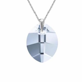 Prívesok Swarovski elements listy modrý BLUE SHADE 23mm