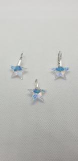 Set Swarovski elements hviezdy dúhový Crystal AB 20mm