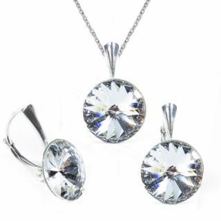 Set  Swarovski elements Rivoli 12 mm číry CRYSTAL