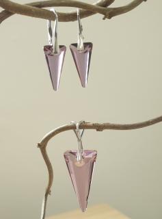 Set Swarovski elements Spike ružový Antique Pink 18mm