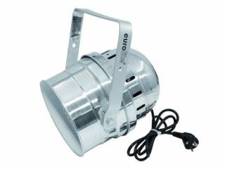 Eurolite LED PAR-64RGB krátky striebro