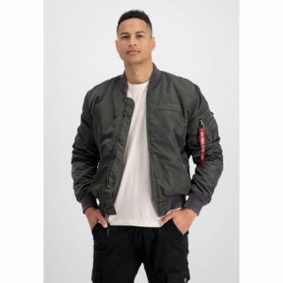 Bunda ALPHA INDUSTRIES MA-1 VF Authentic Overdyed sivá