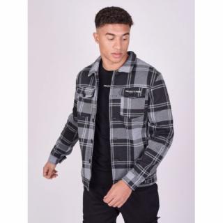 Bunda PROJECT X PARIS Check Fleece black