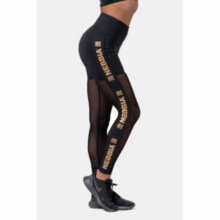 Legíny NEBBIA Gold Mesh Black