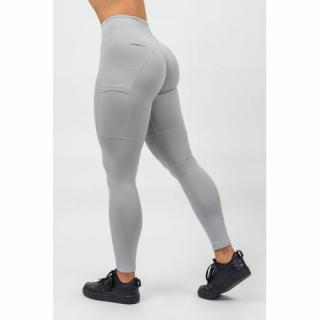Legíny NEBBIA Leg Day Goals light grey