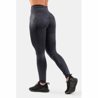 Nohavice NEBBIA 586 Glossy Bubble Butt black