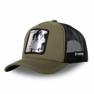 Šiltovka CAPSLAB Looney Tunes Daffy Duck Metal khaki